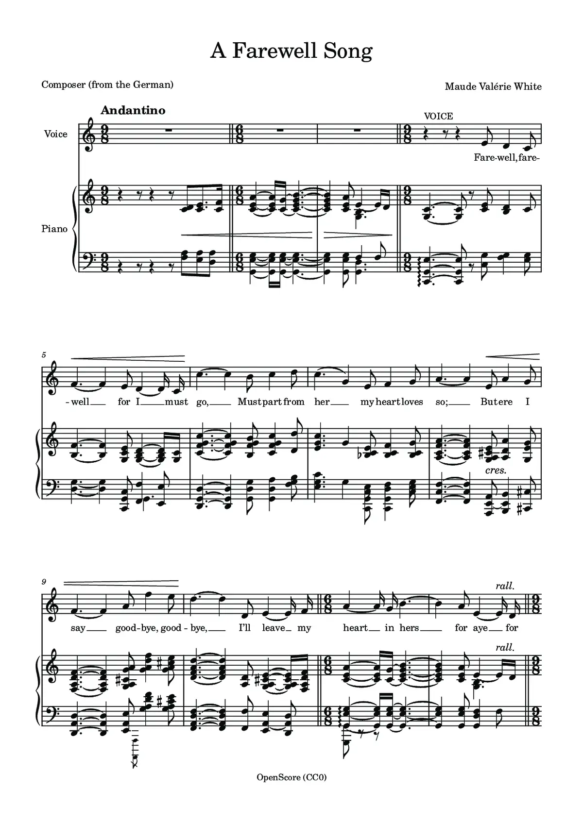A Farewell Song - Page 1