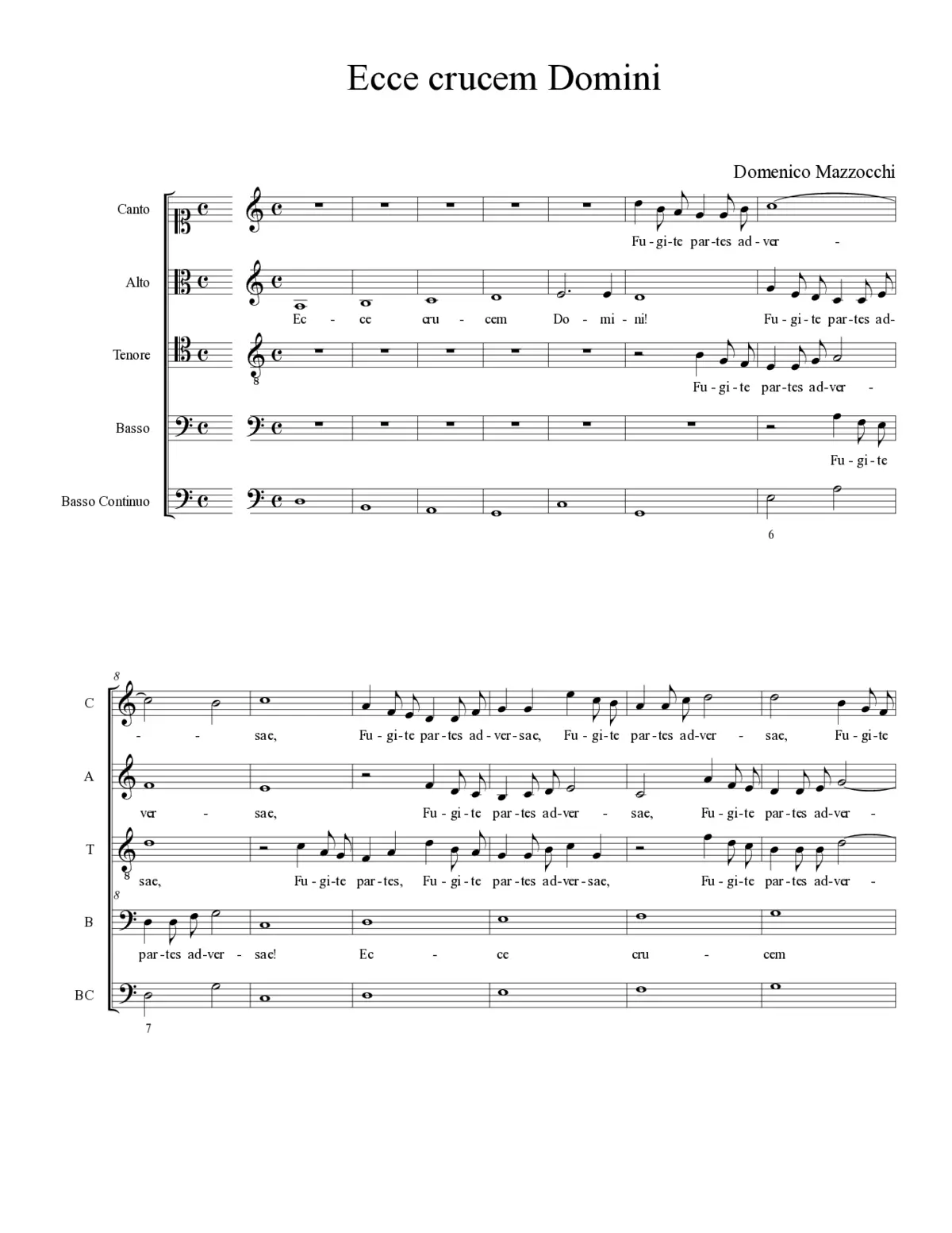 Ecce crucem Domini - Page 1