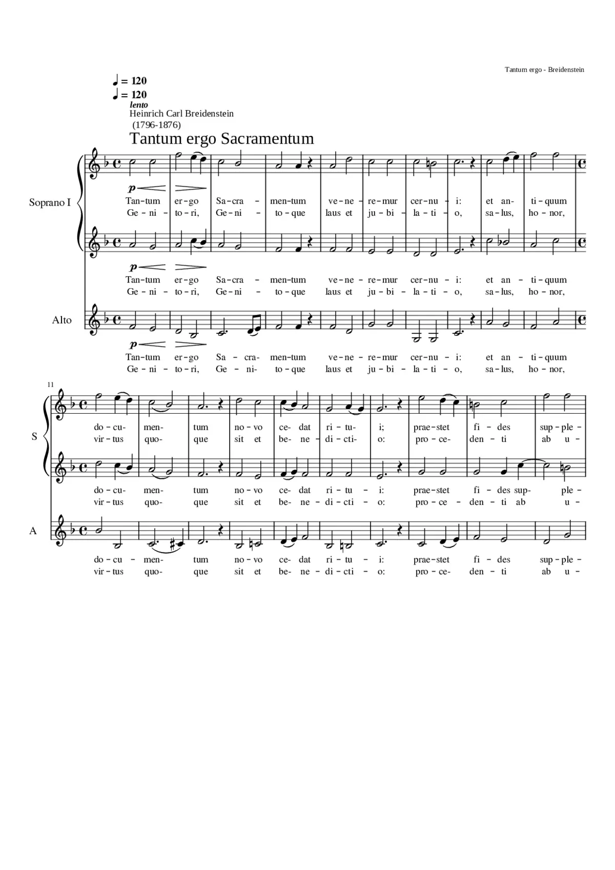 Tantum ergo - Page 1