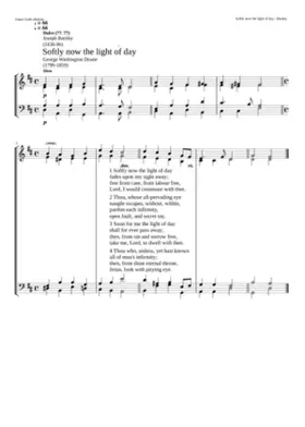 Softly now the light of day