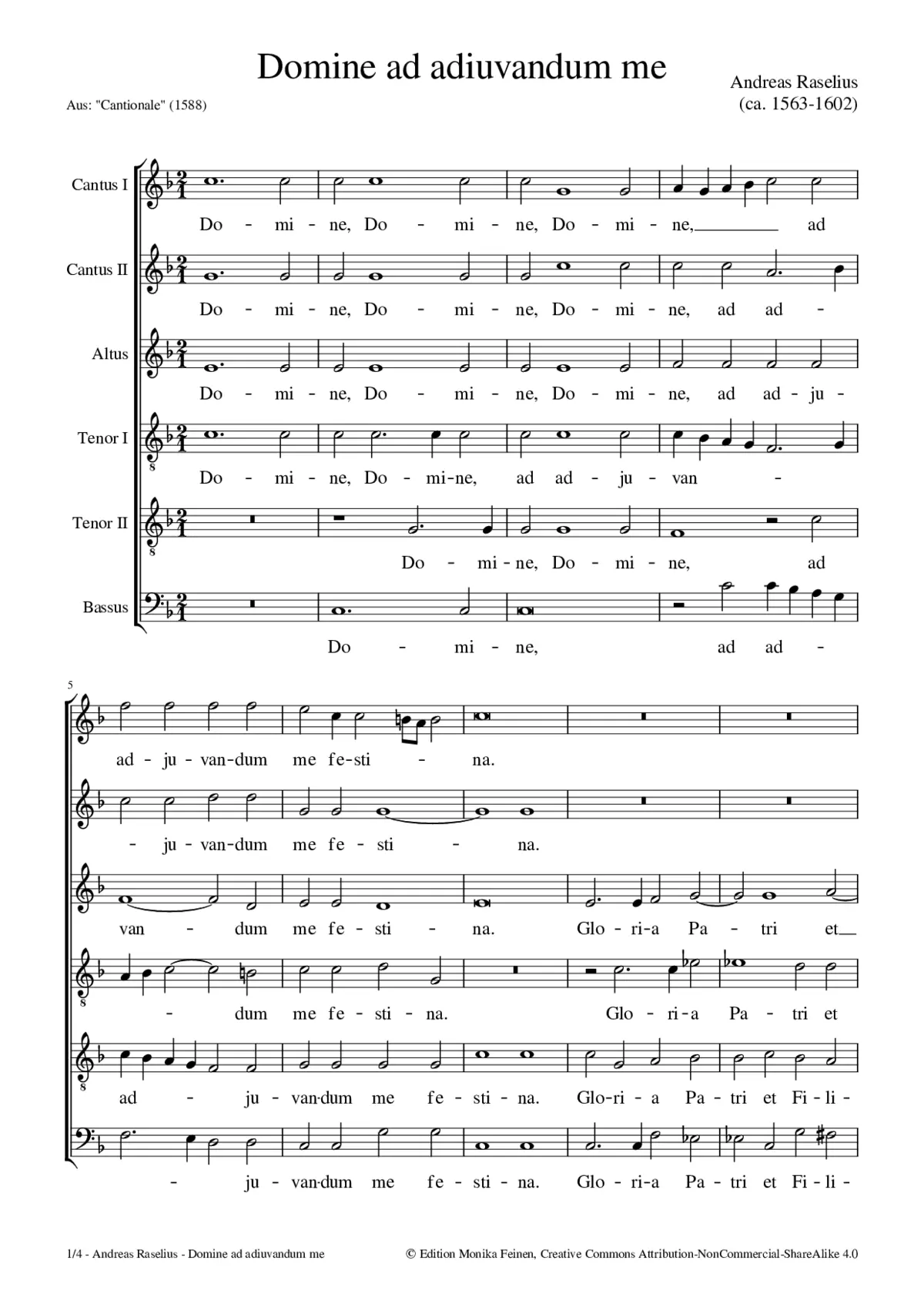 Domine ad adjuvandum me - Page 1