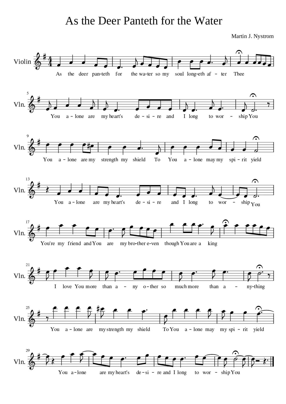 as the deer - Page 1