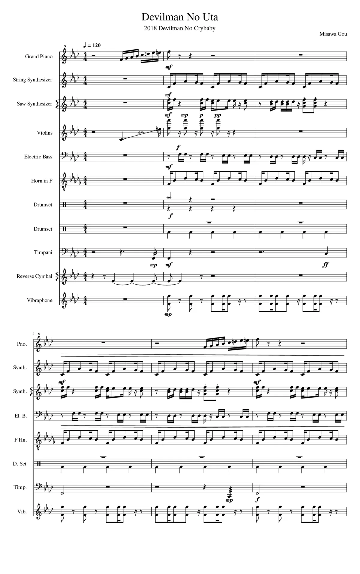 devilman crybaby - devilman no uta - Page 1