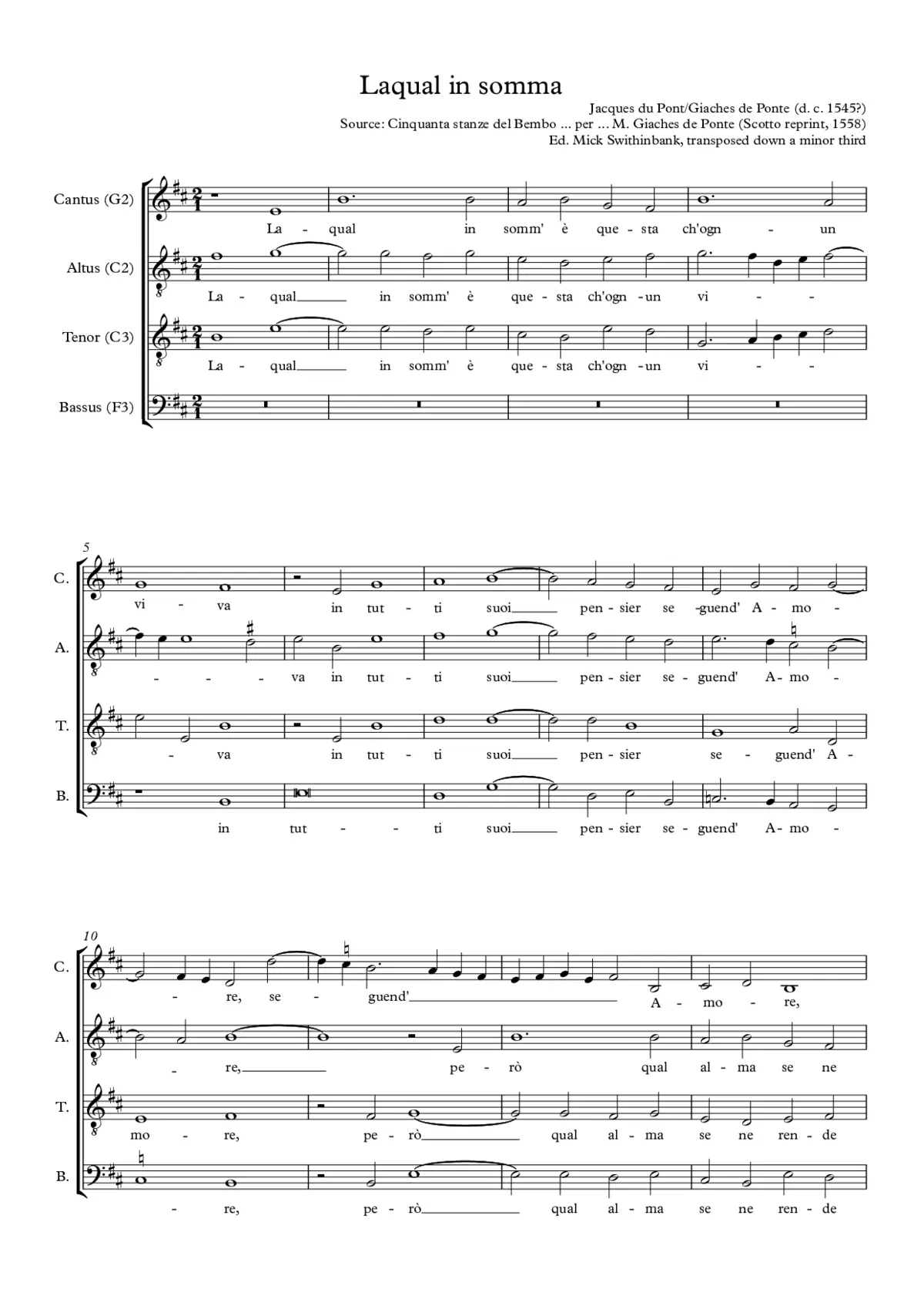 La qual in somma - Page 1