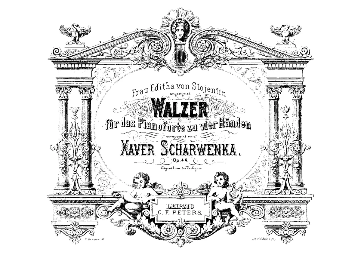 Walzer für das Pianoforte zu vier Händen - Page 1