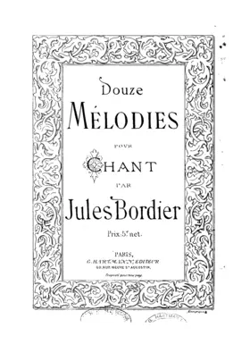 Douze mélodies pour chant