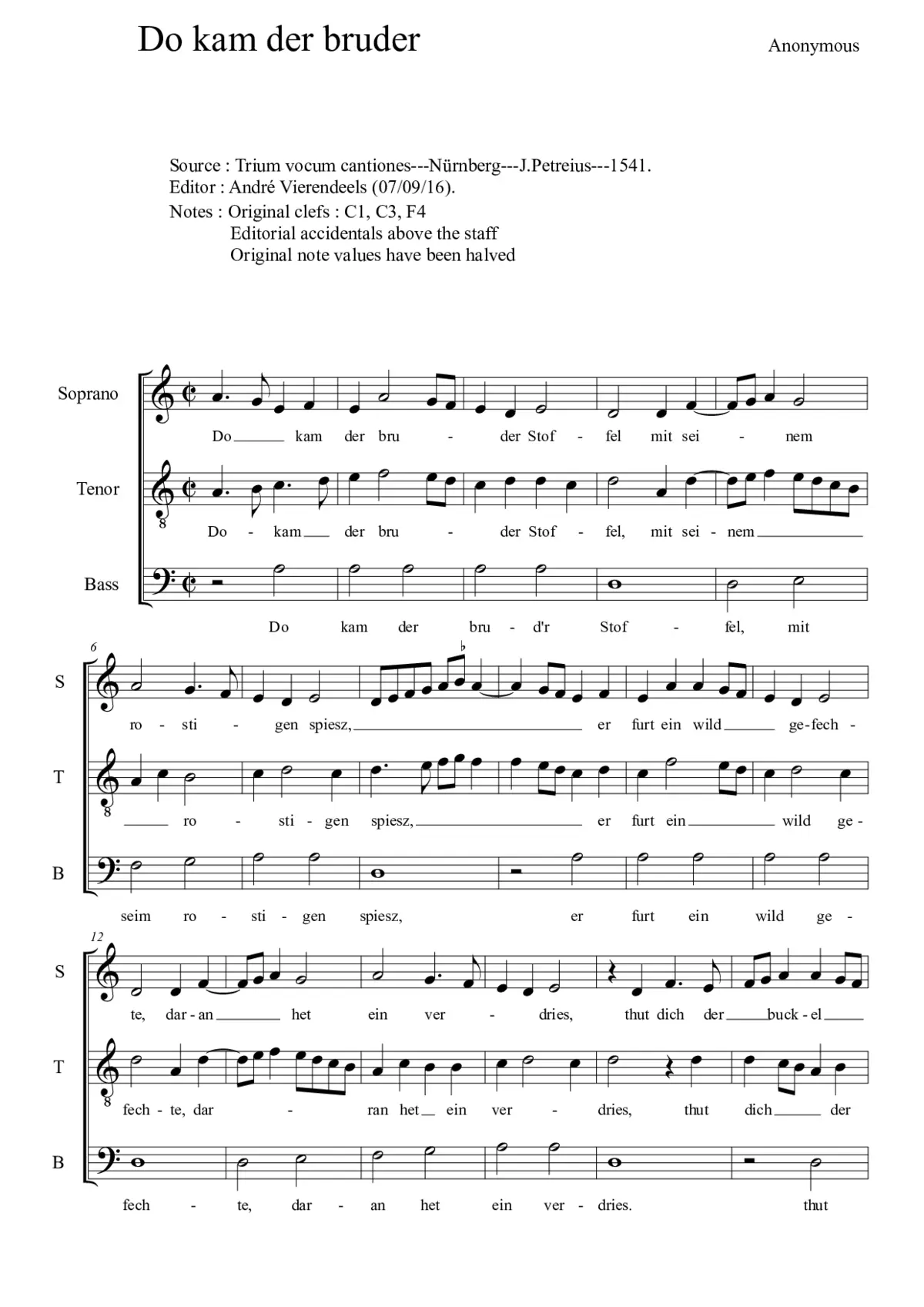 Do kam der bruder Stoffel - Page 1