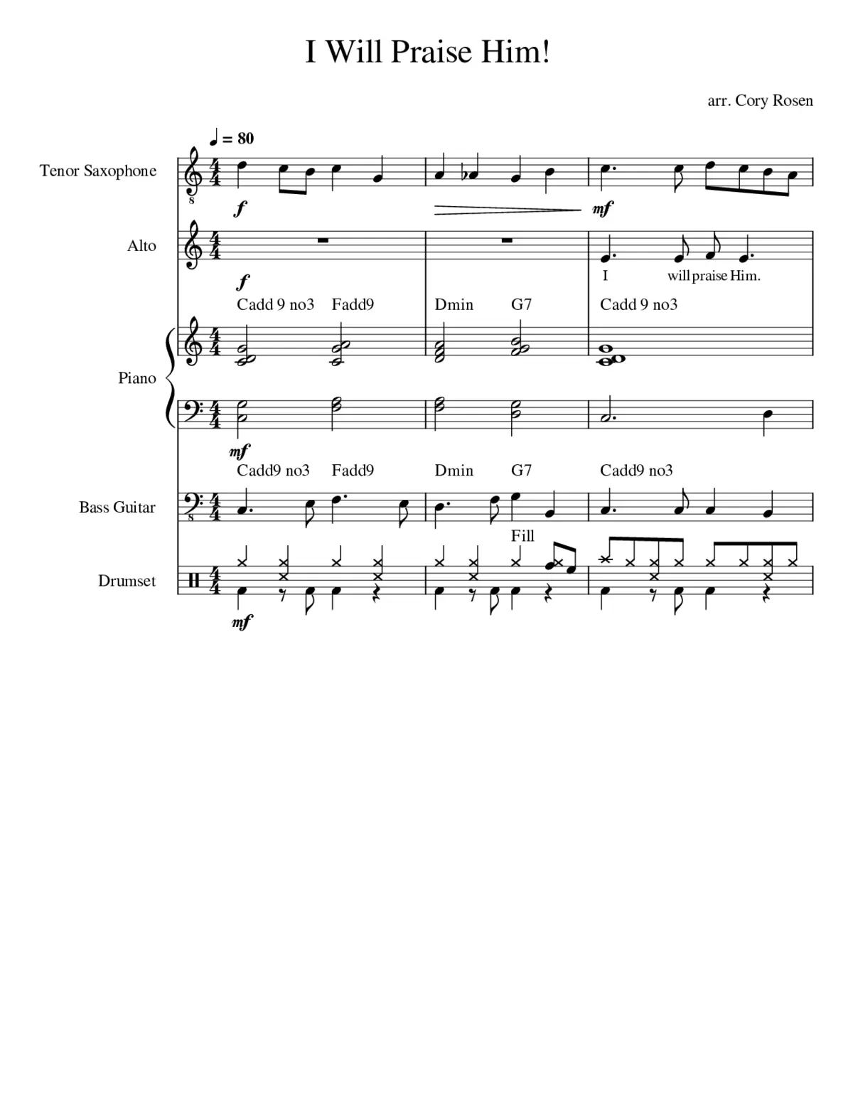 I will praise him - Page 1