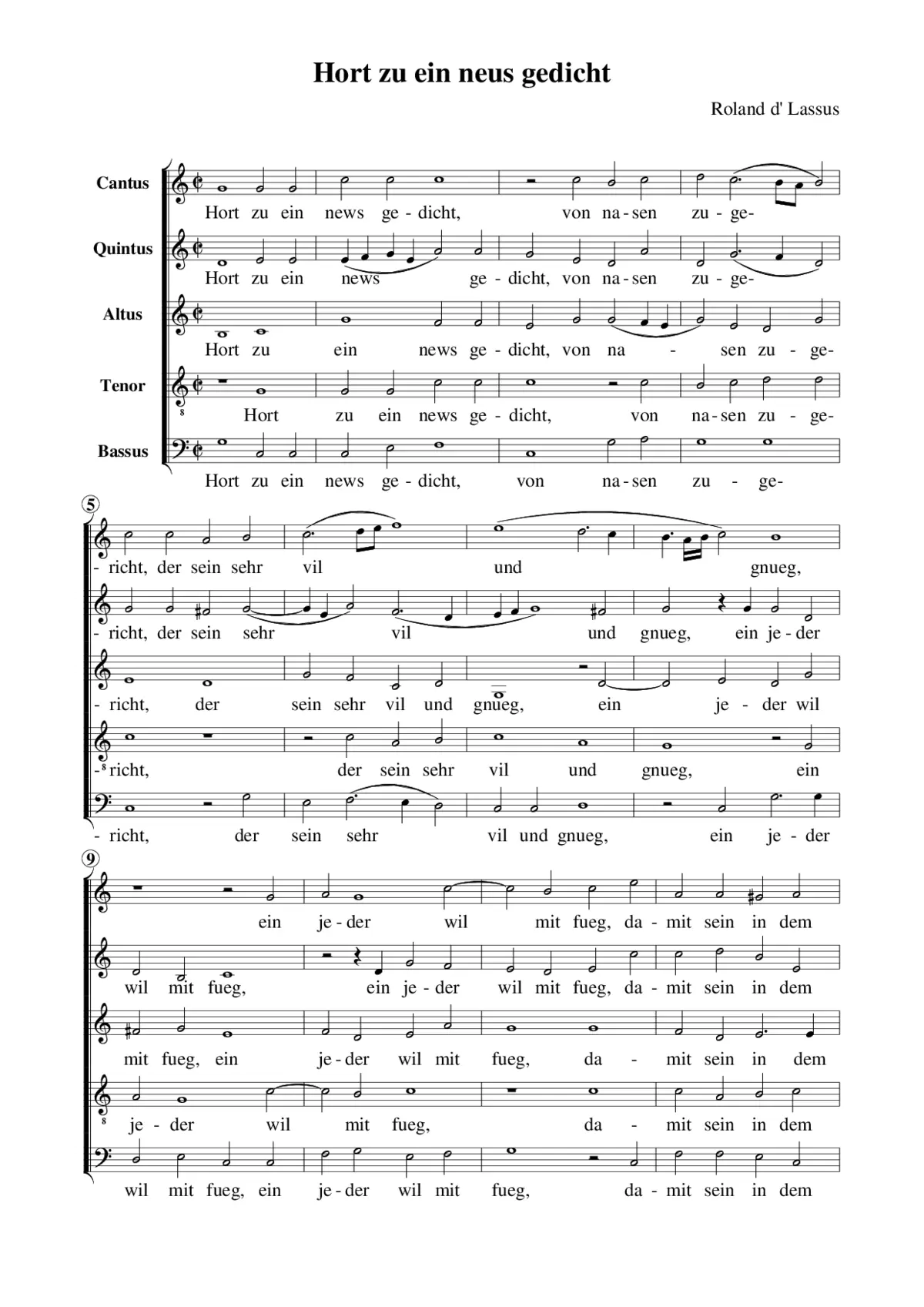 Hört zu ein neus gedicht - Page 1