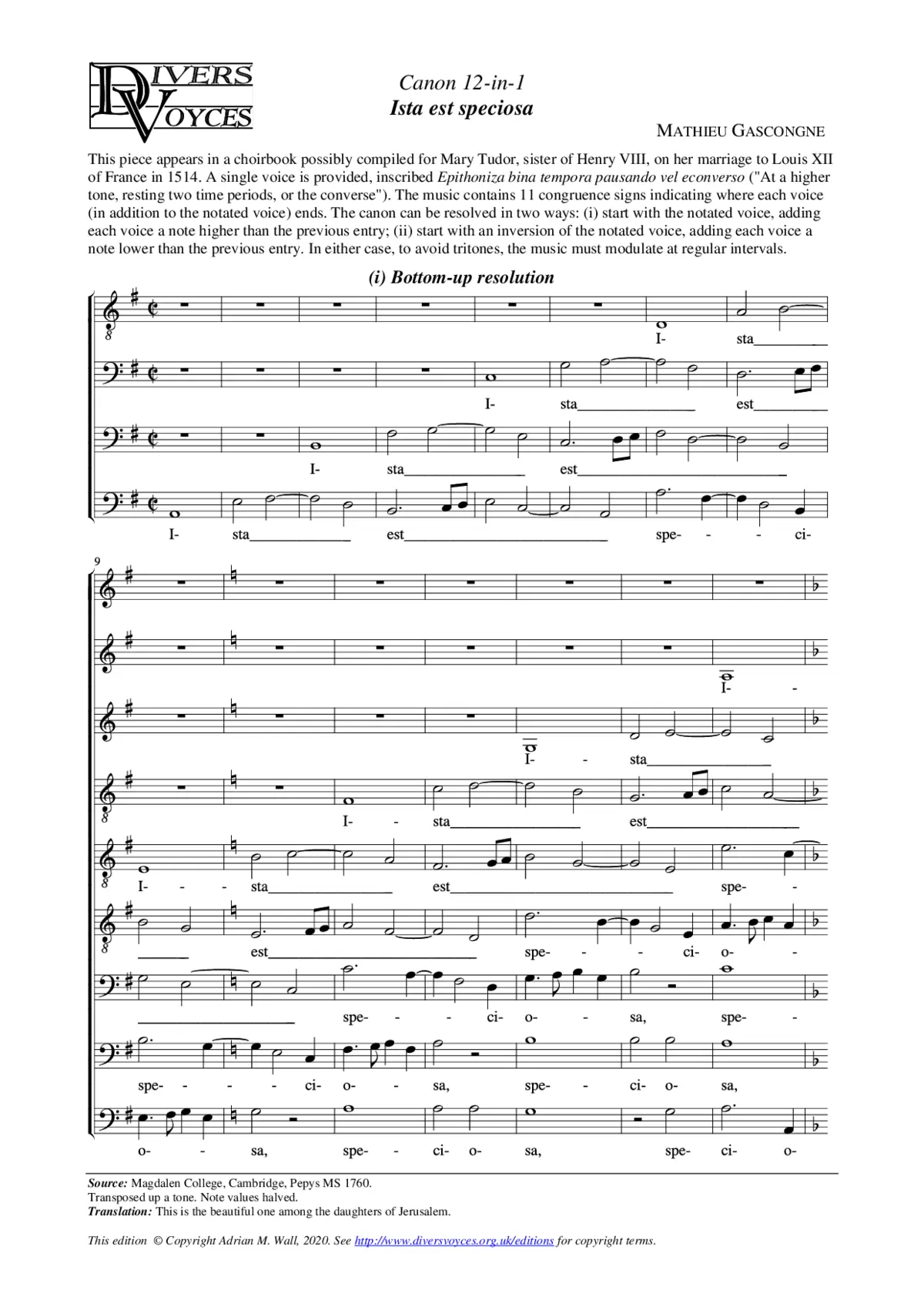 Ista est speciosa - Page 1