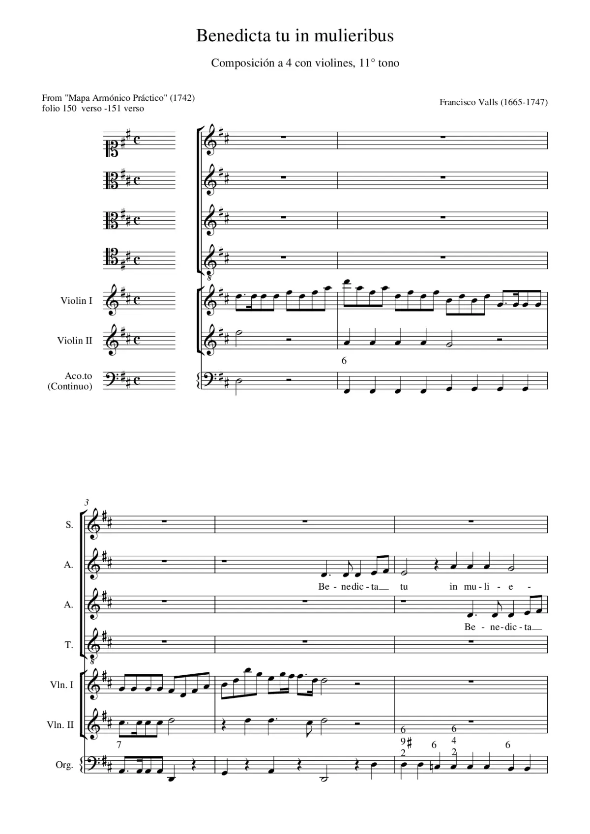 Benedicta tu in mulieribus II - Page 1