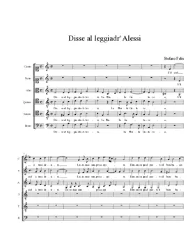 Disse al leggiadr' Alessi