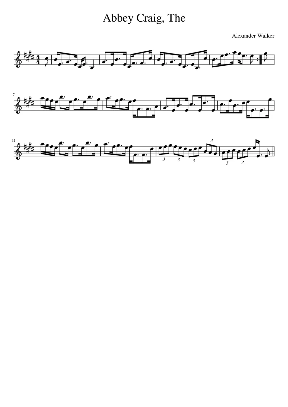 The Abbey Craig - Page 1