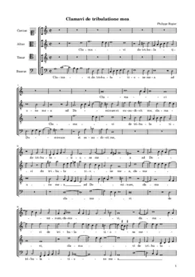 Clamavi de tribulatione mea