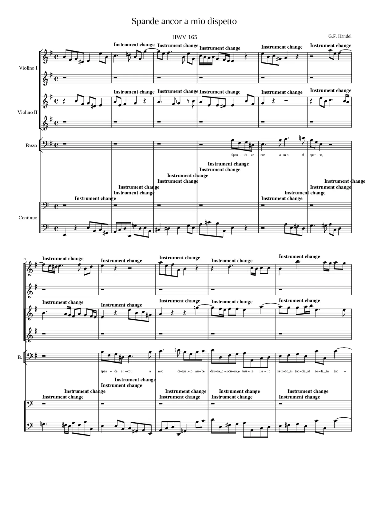 Spande ancor a mio dispetto - Page 1