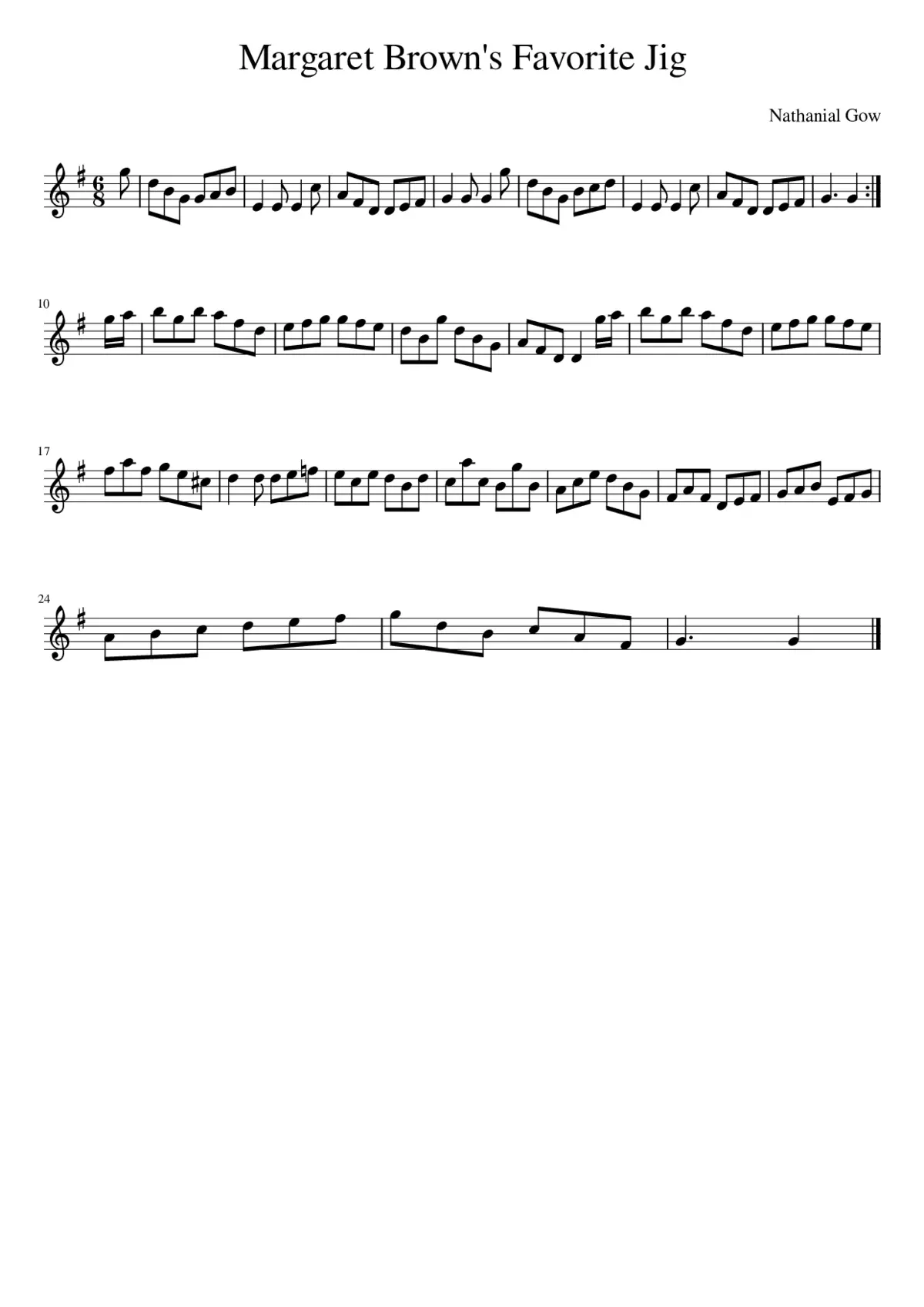 Margaret Brown's Favorite Jig - Page 1