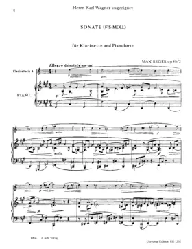 2 Sonatas for Clarinet, Op.49