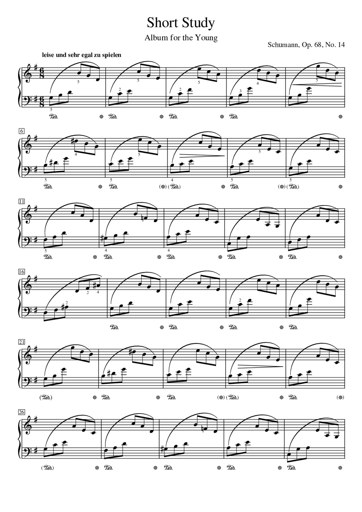 Album für die Jugend Op.68 - Page 1