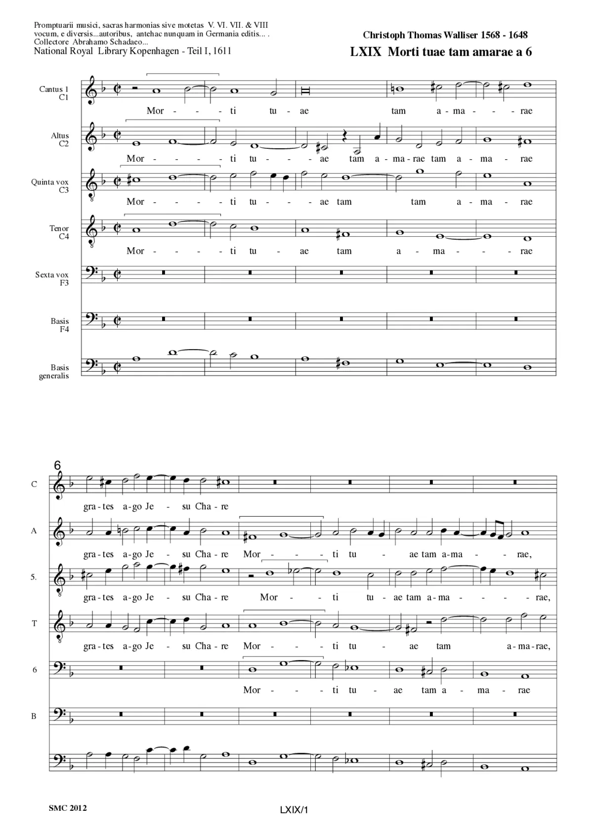 Morti tuae tam amarae - Page 1