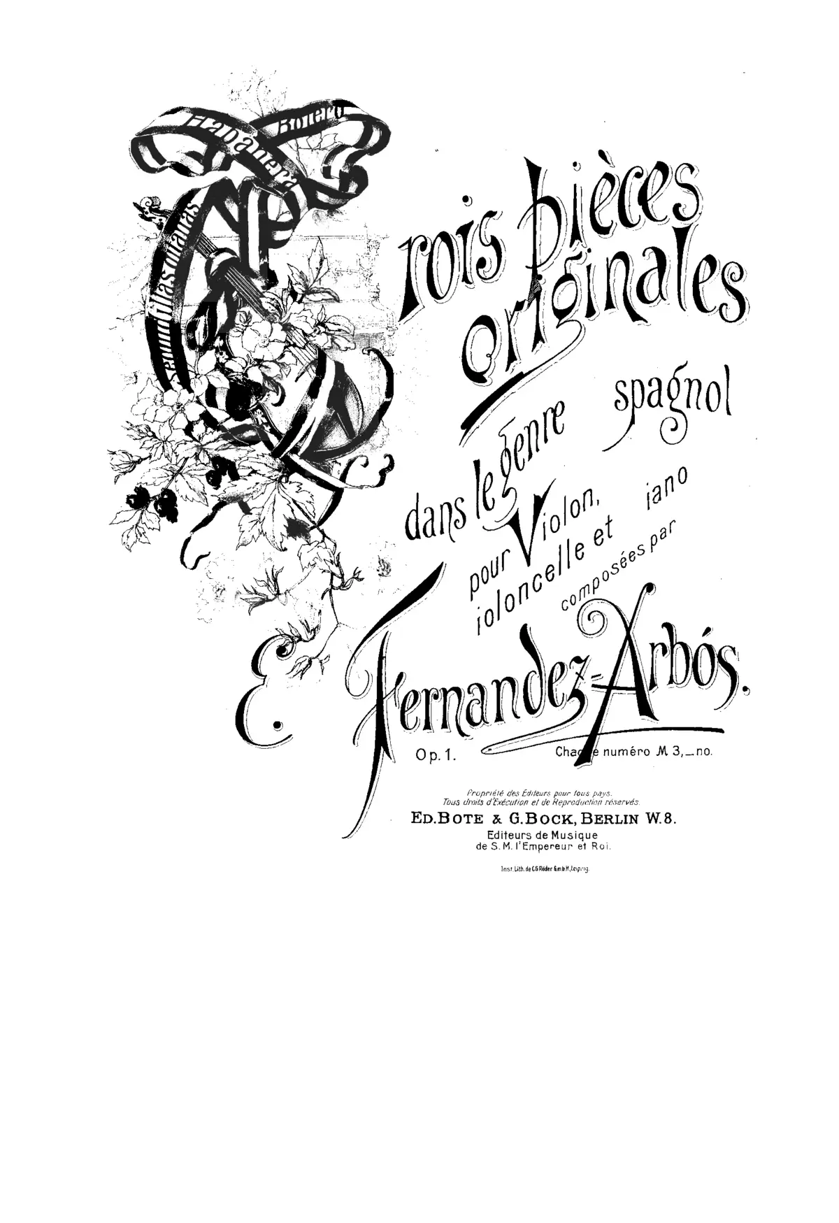 Trois pièces originales - Page 1