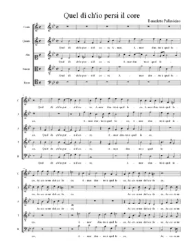 Quel dì ch'io persi il core