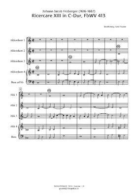 Ricercar XIII in C-Dur