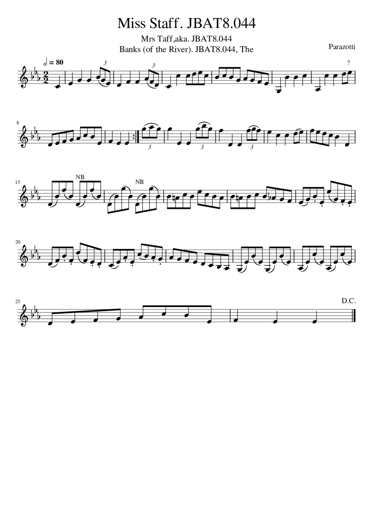 Miss Staff. JBAT8.044 - Page 1