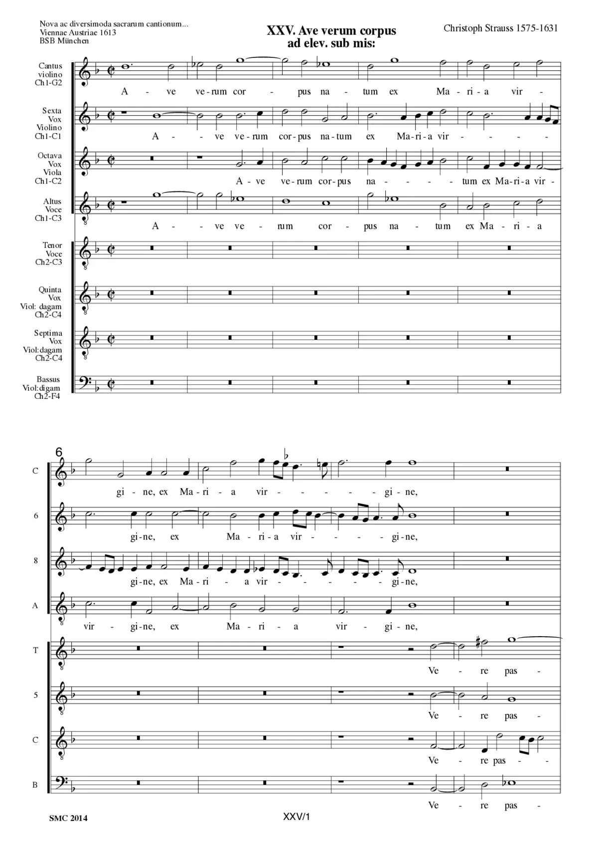 Ave verum corpus a 8 - Page 1