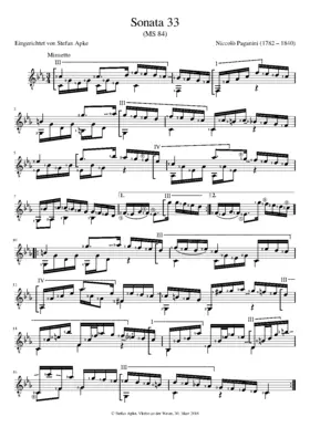 Guitar Sonata in C minor