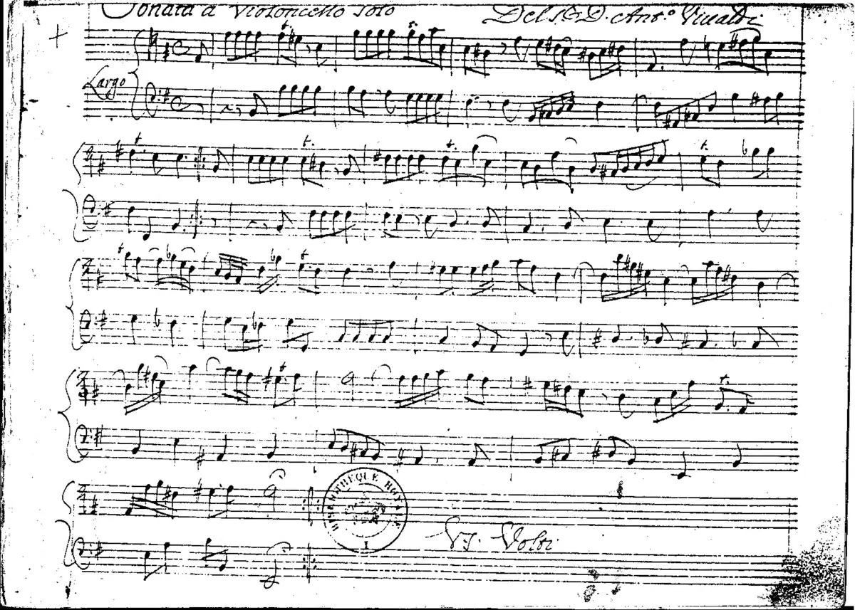 Cello Sonata in E minor - Page 1