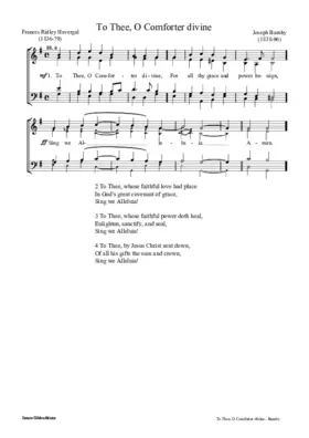 To Thee, O Comforter divine