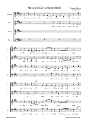 Musica est Dei donum optimi