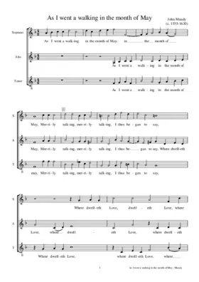 As I went a walking in the month of May