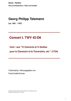 Concerto for Flute, Harpsichord and Continuo