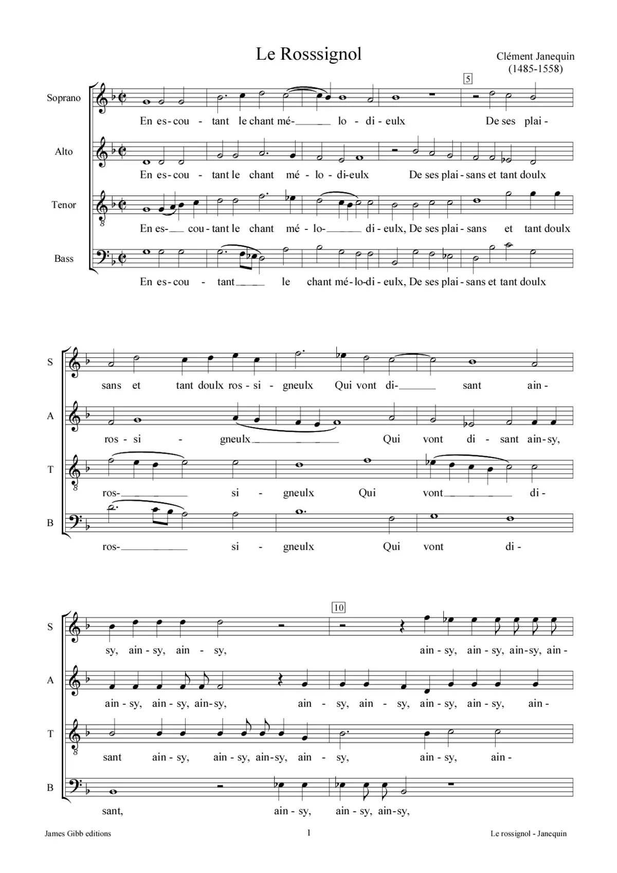 Le Rossignol - Page 1