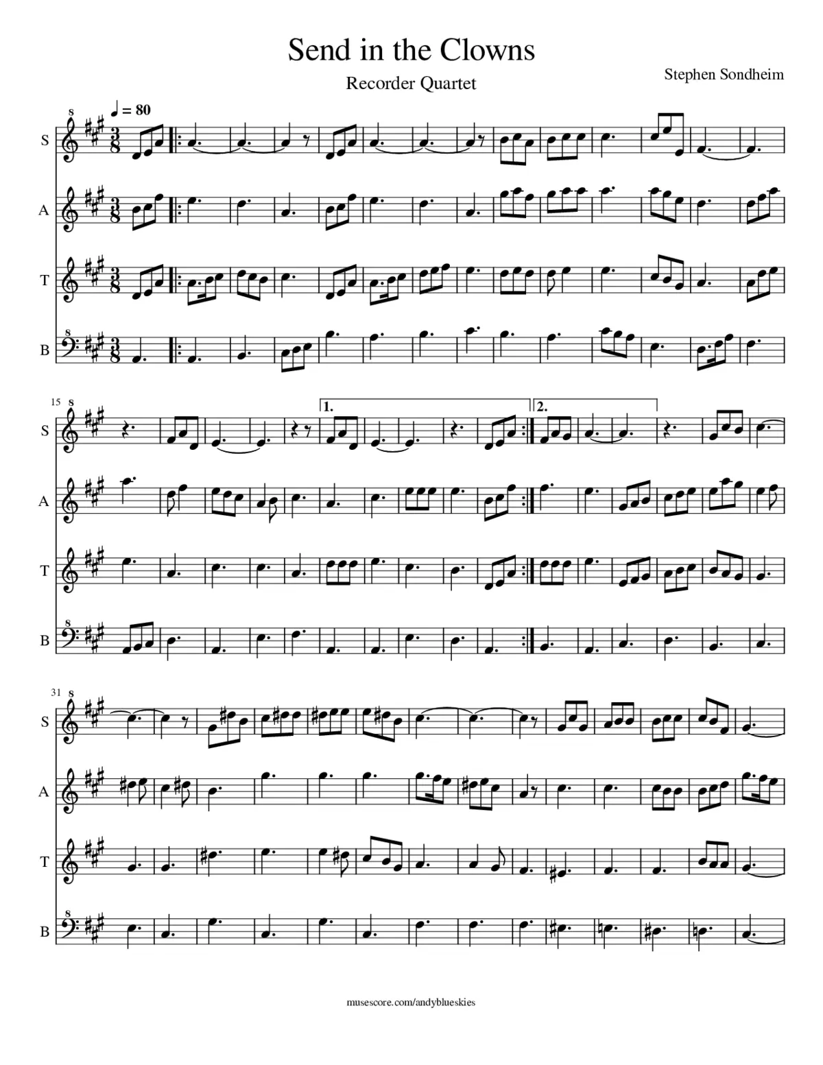 send in the clowns - Page 1