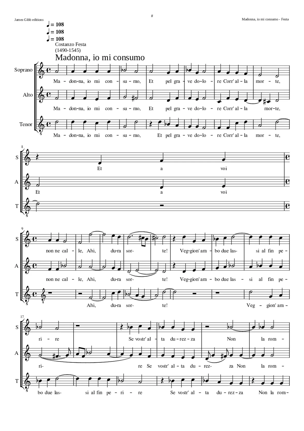 Madonna io mi consumo - Page 1