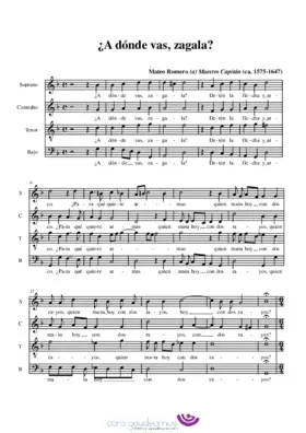 ¿A dónde vas, zagala?