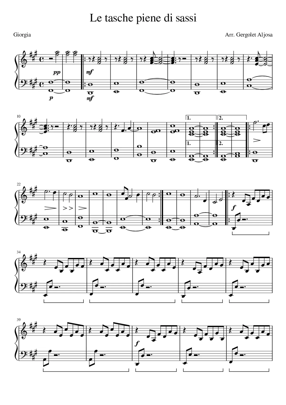 le tasche piene di sassi - Page 1