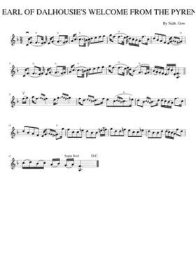 THE EARL OF DALHOUSIE'S WELCOME FROM THE PYRENEES