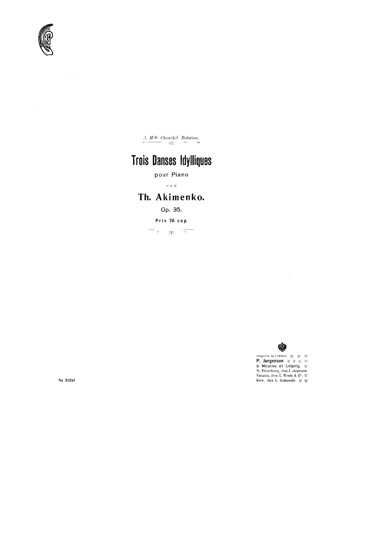 3 Danses idylliques - Page 1