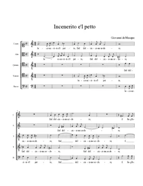 Incenerito e'l petto