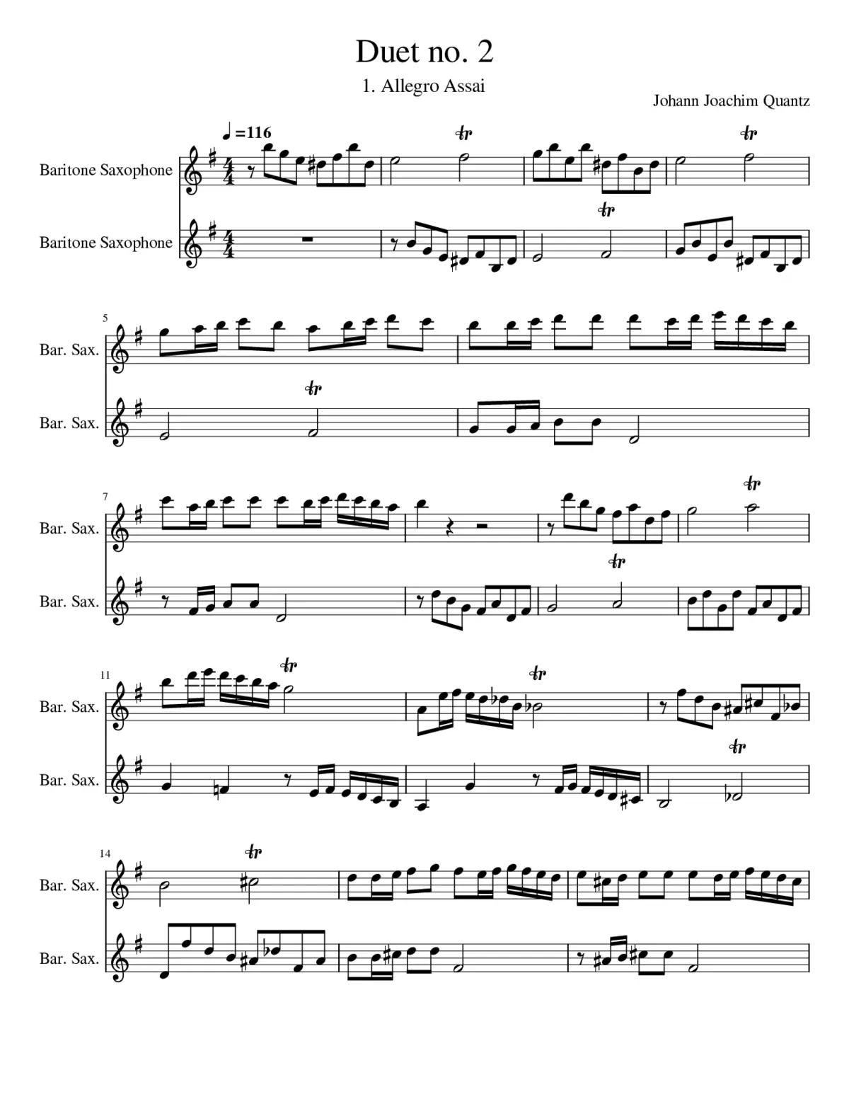 Duet no. 2 - Page 1