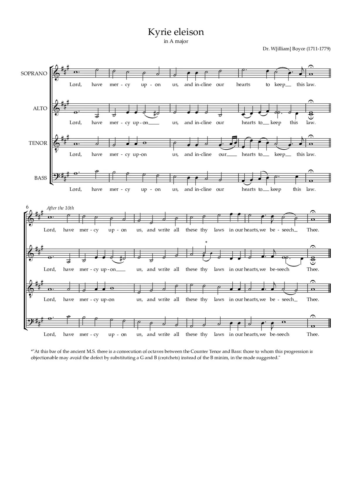 Kyrie eleison in A major - Page 1