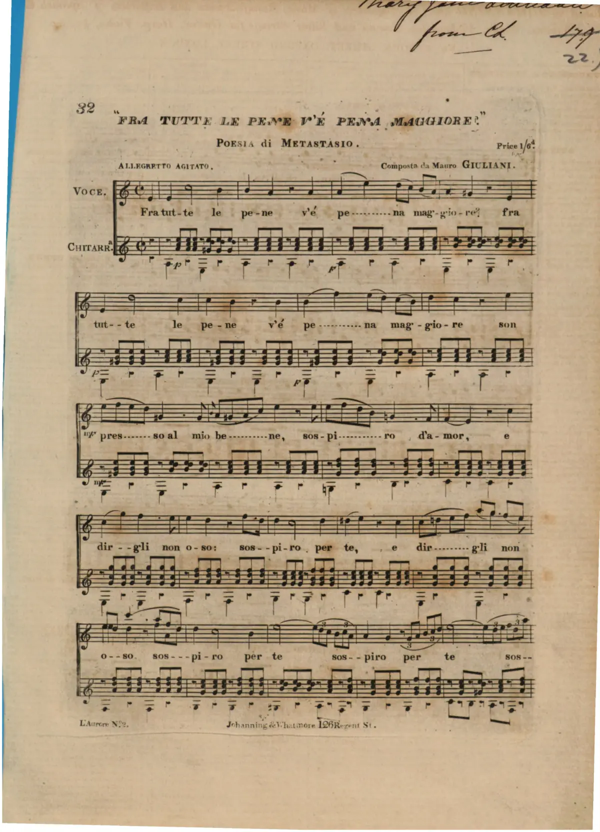 Fra tutte le pene v'é pena maggiore - Page 1