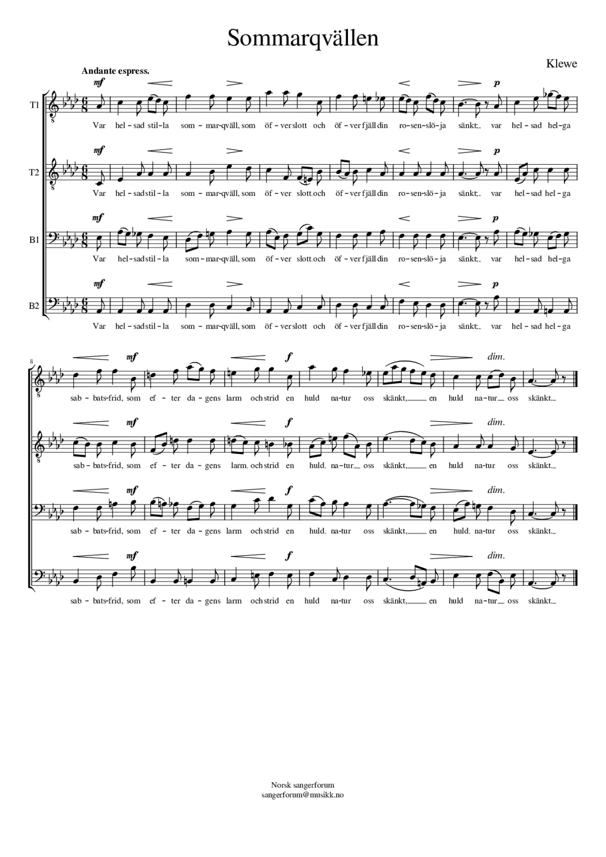 Sommarqvällen - Page 1