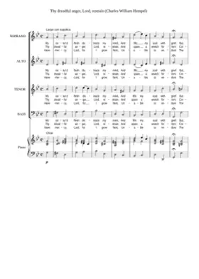 Thy dreadful anger Lord restrain