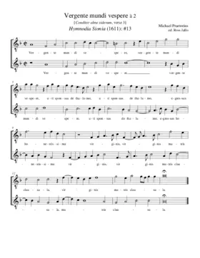 Vergente mundi vespere