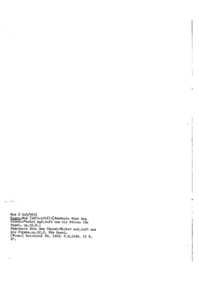 3 Choral-Phantasien für Orgel