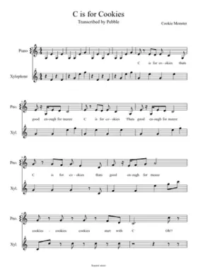 sesame street - cookie monster - c is for cookie